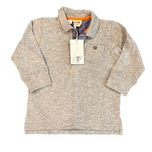 NWT, Bit’z Kidz, Long Sleeve Boys Sweater Polo, Size 18-24 months